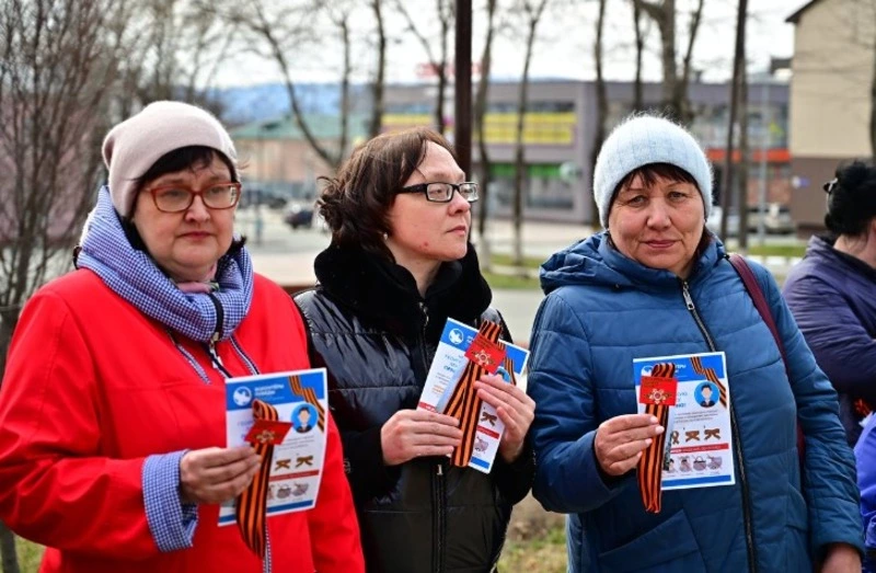 В Долинском районе стартовала международная акция «Георгиевская ленточка»