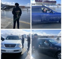 Долинская Госавтоинспекция провела праздничную акцию