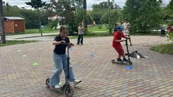 Госавтоинспекция Долинска провела профилактическое мероприятие с воспитанниками летнего лагеря