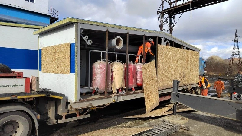 В селе Быков приступили к монтажу первой блочно-модульной газовой котельной