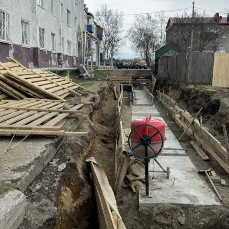 В селе Стародубское меняют теплотрассу