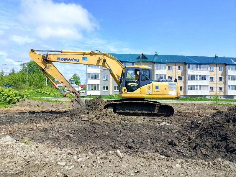 Новое общественное пространство благоустраивают в Углезаводске 