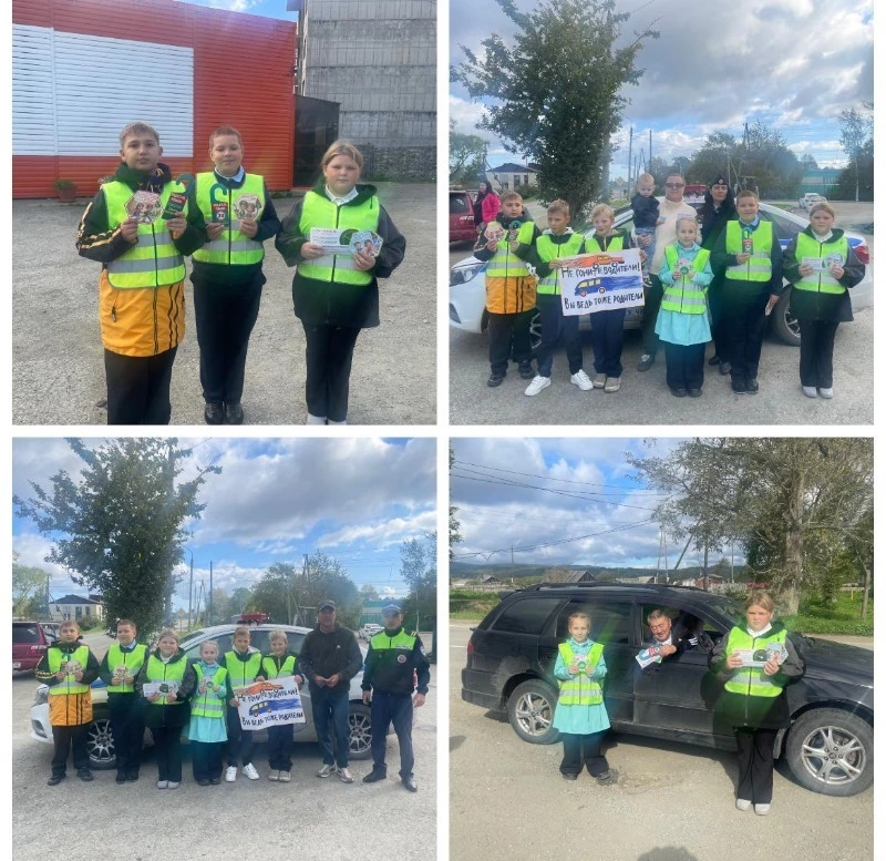 Долинская Госавтоспекции совместно с ЮИДовцами села Покровка провели профилактическую акцию