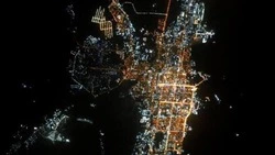 Фото Южно-Сахалинска из космоса сделал летчик-космонавт Иван Вагнер