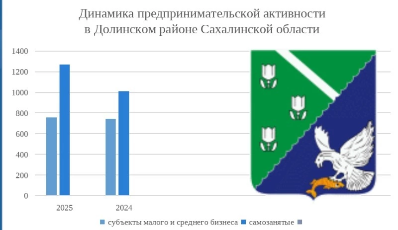 В 2025 году в Долинском районе увеличилась предпринимательская активность 