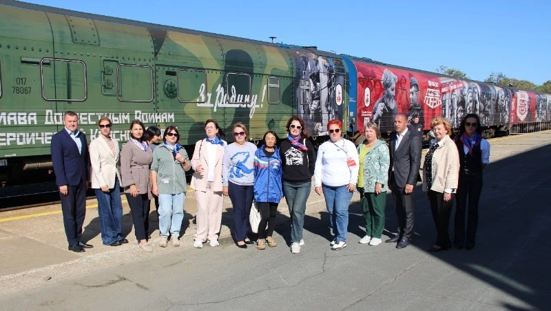 В Долинский район приехал «Поезд Победы» 