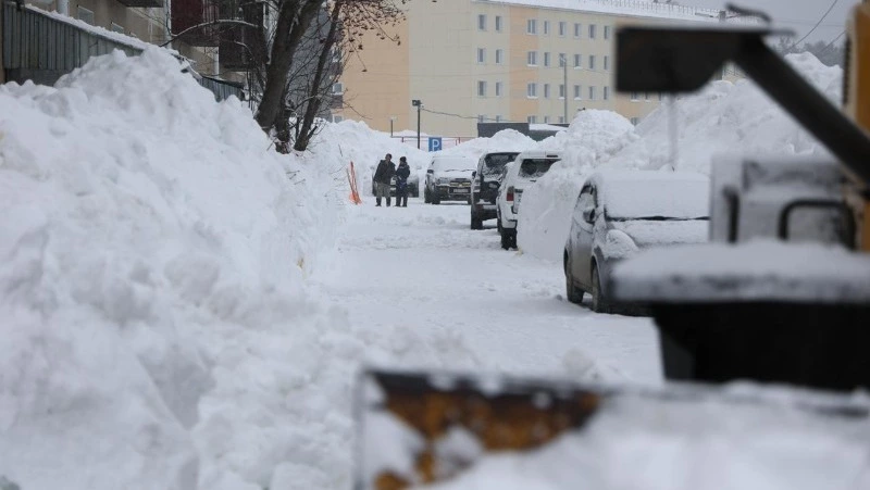 Валерий Лимаренко поручил ускорить работы по вывозу снега в Долинском районе