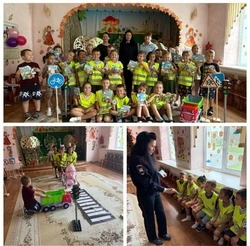 Долинская Госавтоинспекция провела профилактическое мероприятие с дошкольниками