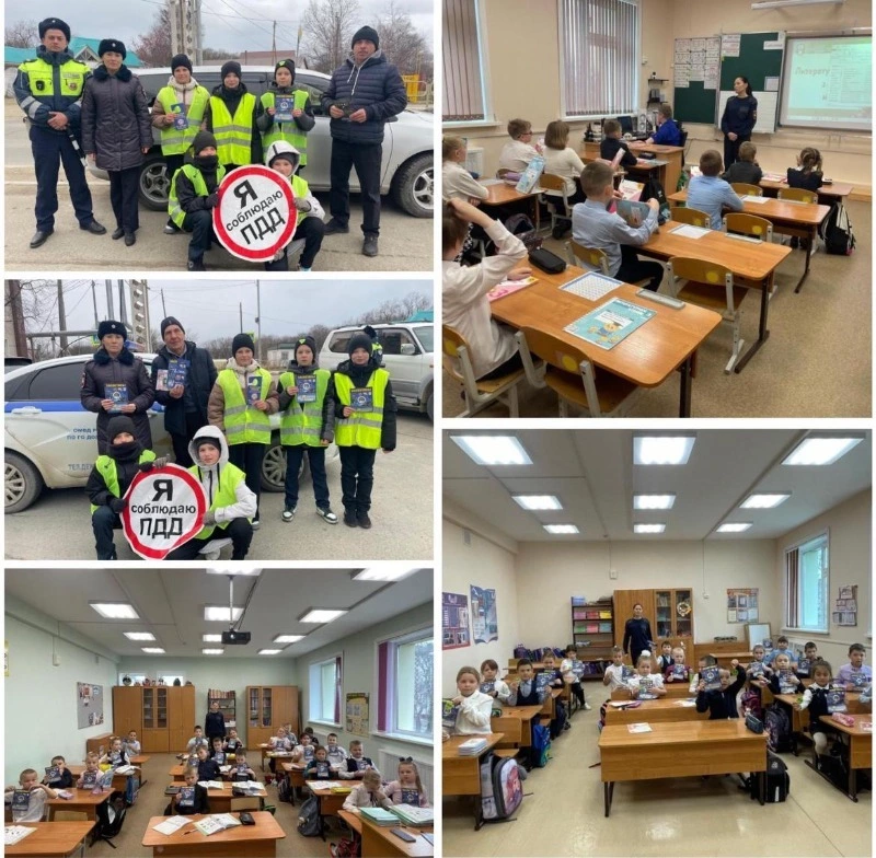 Автоинспекторы с ЮИДовцами села Стародубское провели акцию «Засветись – стань заметней на дороге!»