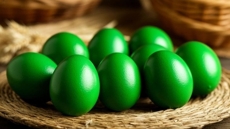 Настоящие изумруды: как покрасить яйца на Пасху в зеленый цвет