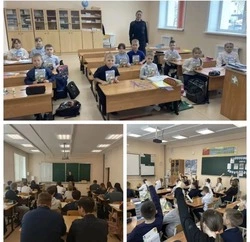 Долинская Госавтоспекция в школе села Стародубское проводит профилактические мероприятия