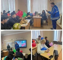Госавтоинспекция со студентами Долинского техникума провела мероприятие в формате краш-курса по БДД
